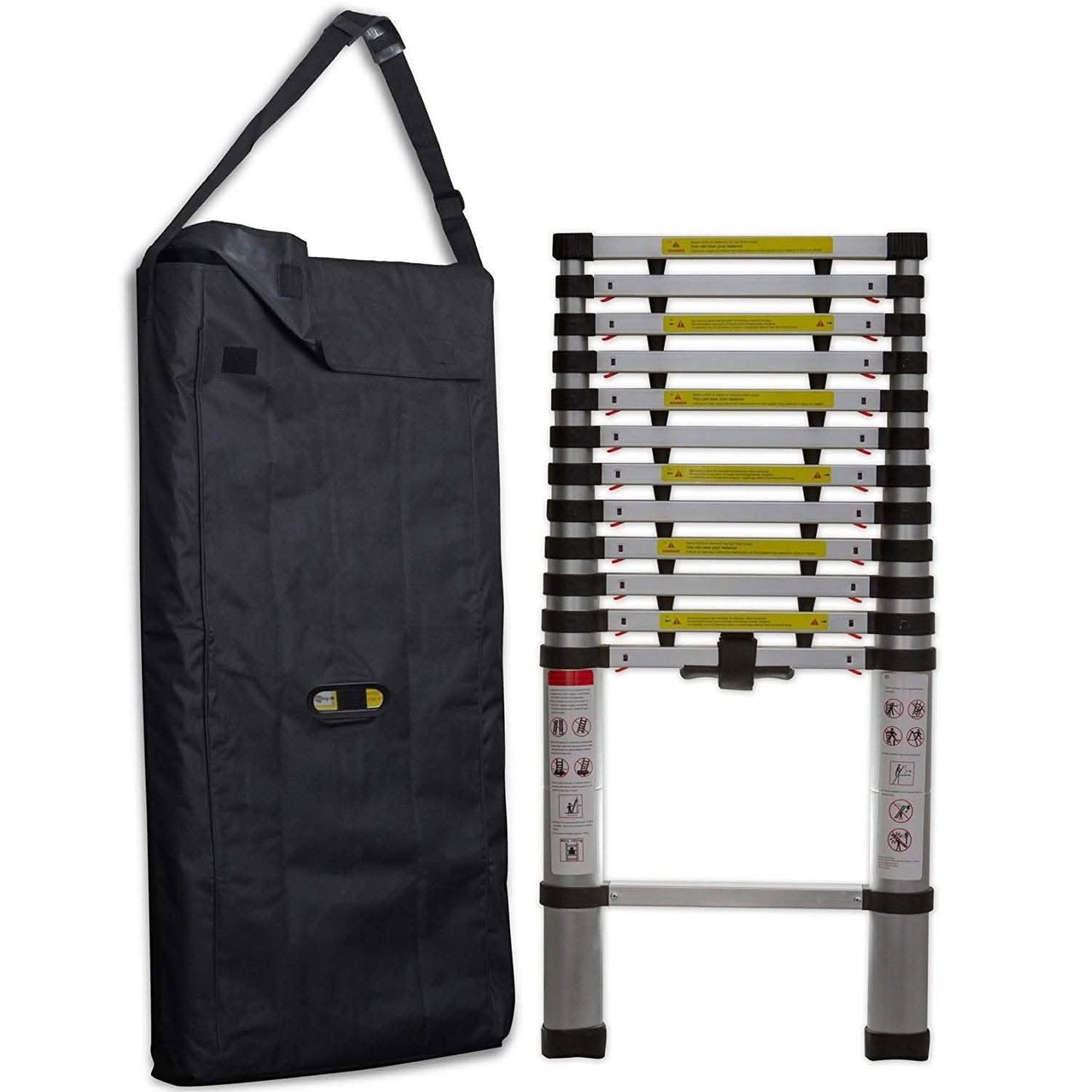 OxGord Aluminum Telescopic Extension Ladder 12.5ft. Telescope DailySale