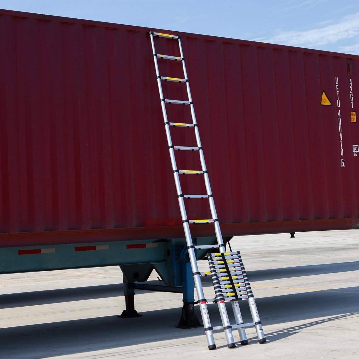 OxGord Aluminum Telescopic Extension Ladder 12.5ft. Telescope DailySale