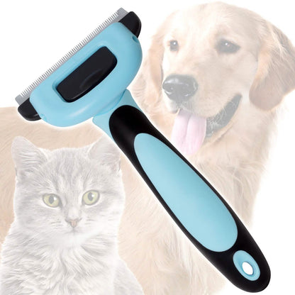 OxGord Blue Combo Pet Grooming Brush DailySale