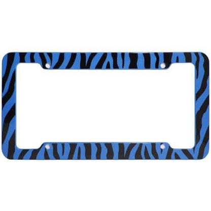 OxGord Plastic License Plate Frame with Zebra/Tiger Stripes DailySale