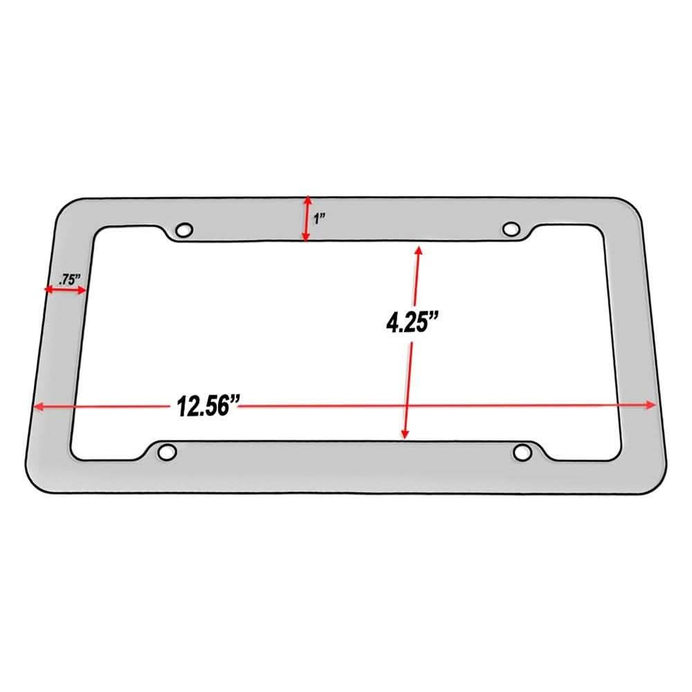 OxGord Zebra License Plate Frame DailySale