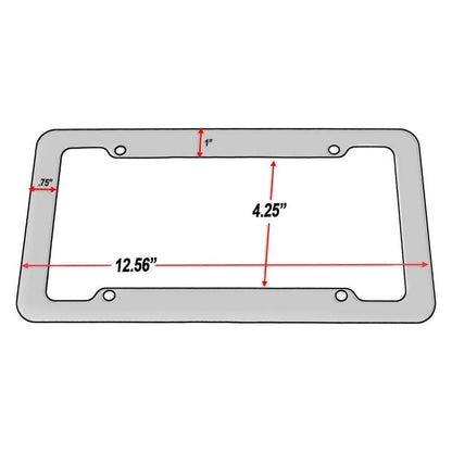 OxGord Zebra License Plate Frame DailySale