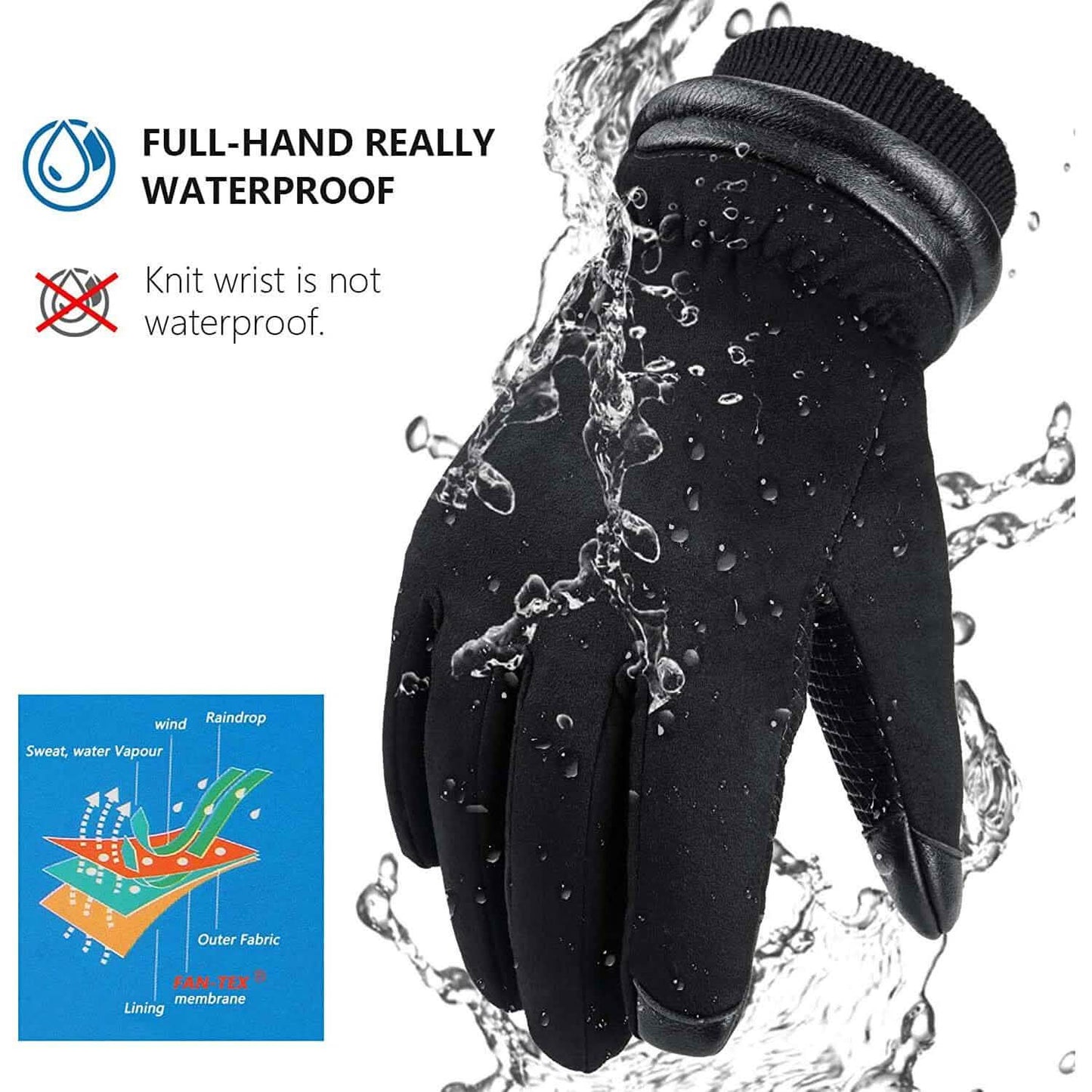 OZERO Waterproof Winter Gloves DailySale