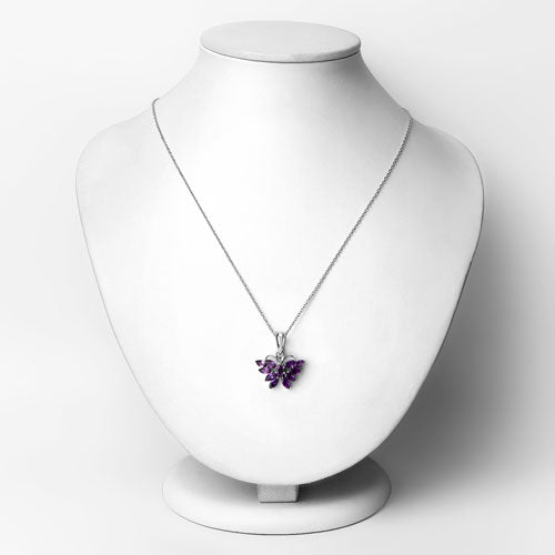 1.65 Carat Genuine Amethyst .925 Sterling Silver Pendant Bids.com