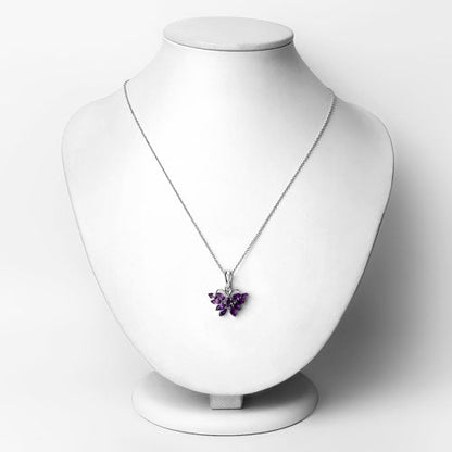1.65 Carat Genuine Amethyst .925 Sterling Silver Pendant Bids.com