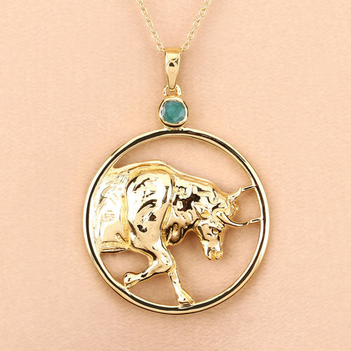 0.23 Carat Genuine Emerald .925 Sterling Silver Pendant Bids.com