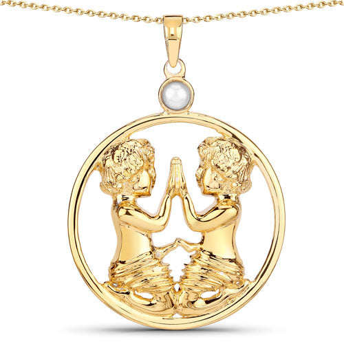 0.45 Carat Genuine Pearl .925 Sterling Silver Pendant Bids.com