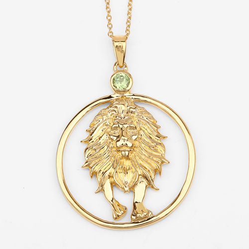0.24 Carat Genuine Peridot .925 Sterling Silver Pendant Bids.com
