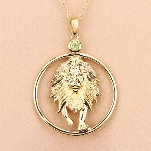 0.24 Carat Genuine Peridot .925 Sterling Silver Pendant Bids.com