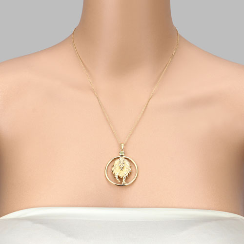 0.24 Carat Genuine Peridot .925 Sterling Silver Pendant Bids.com