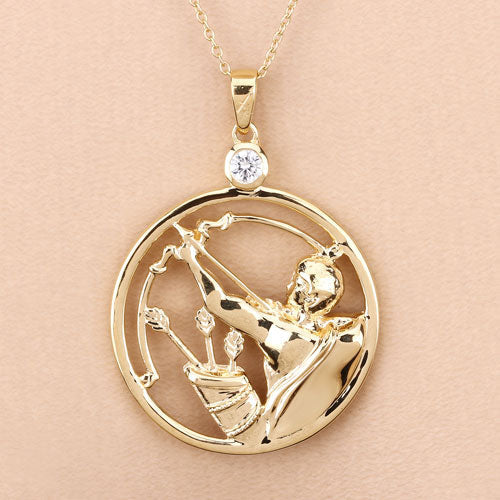 0.33 Carat Genuine White Zircon .925 Sterling Silver Pendant Bids.com