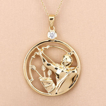 0.33 Carat Genuine White Zircon .925 Sterling Silver Pendant Bids.com