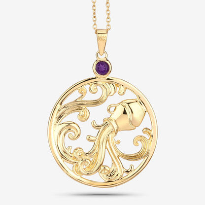 0.24 Carat Genuine Amethyst .925 Sterling Silver Pendant Bids.com