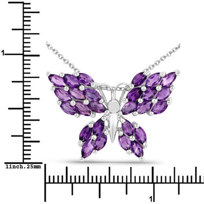 3.90 Carat Genuine Amethyst .925 Sterling Silver Pendant Bids.com