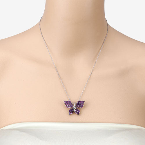 3.90 Carat Genuine Amethyst .925 Sterling Silver Pendant Bids.com