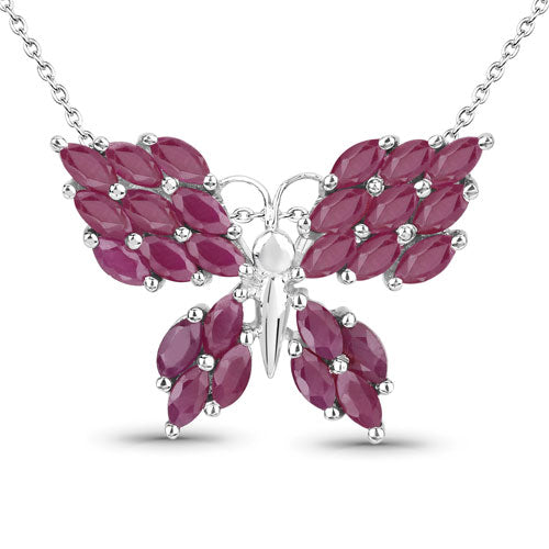 3.12 Carat Genuine Ruby .925 Sterling Silver Pendant Bids.com