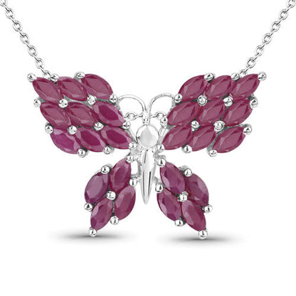 3.12 Carat Genuine Ruby .925 Sterling Silver Pendant Bids.com