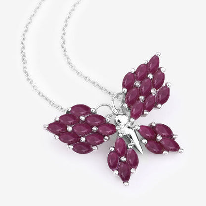 3.12 Carat Genuine Ruby .925 Sterling Silver Pendant Bids.com