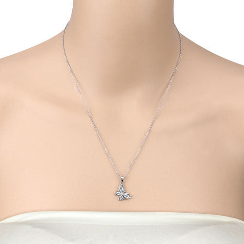 0.78 Carat Genuine Blue Topaz .925 Sterling Silver Pendant Bids.com