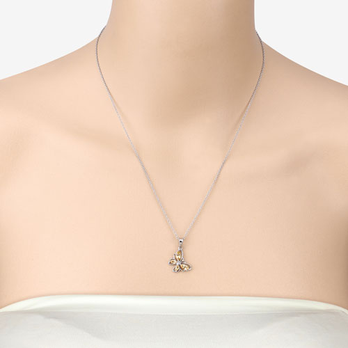 0.62 Carat Genuine Citrine .925 Sterling Silver Pendant Bids.com