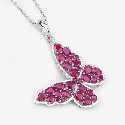4.72 Carat Genuine Ruby .925 Sterling Silver Pendant Bids.com