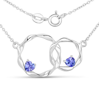0.38 Carat Genuine Tanzanite .925 Sterling Silver Pendant Bids.com