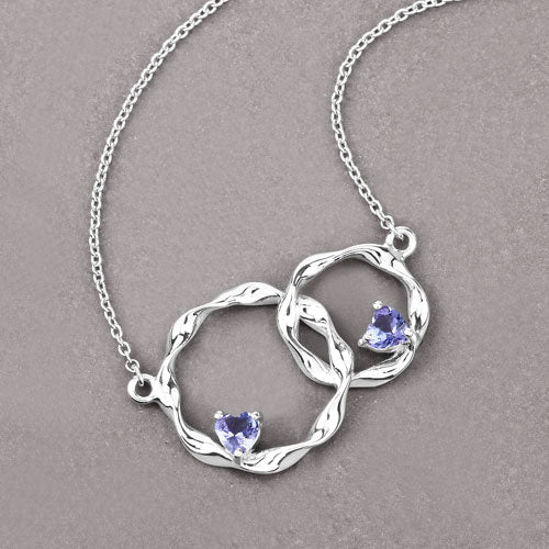 0.38 Carat Genuine Tanzanite .925 Sterling Silver Pendant Bids.com