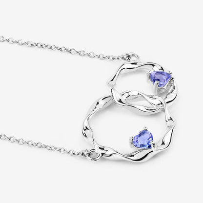 0.38 Carat Genuine Tanzanite .925 Sterling Silver Pendant Bids.com