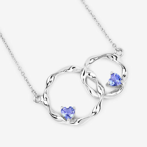 0.38 Carat Genuine Tanzanite .925 Sterling Silver Pendant Bids.com