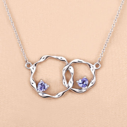 0.38 Carat Genuine Tanzanite .925 Sterling Silver Pendant Bids.com