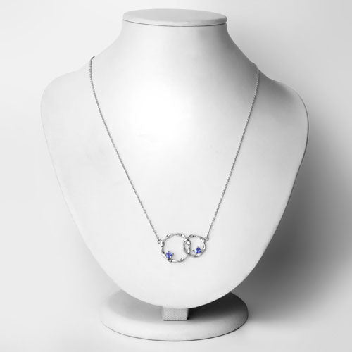 0.38 Carat Genuine Tanzanite .925 Sterling Silver Pendant Bids.com