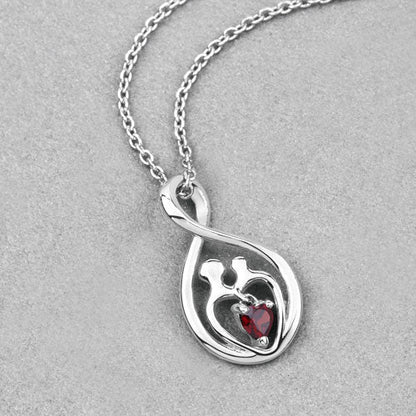 0.14 Carat Genuine Garnet .925 Sterling Silver Pendant Bids.com