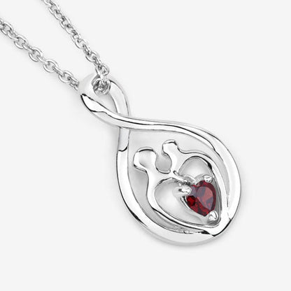 0.14 Carat Genuine Garnet .925 Sterling Silver Pendant Bids.com