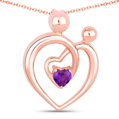 0.25 Carat Genuine Amethyst .925 Sterling Silver Pendant Bids.com