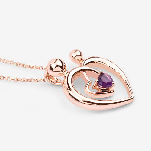 0.25 Carat Genuine Amethyst .925 Sterling Silver Pendant Bids.com