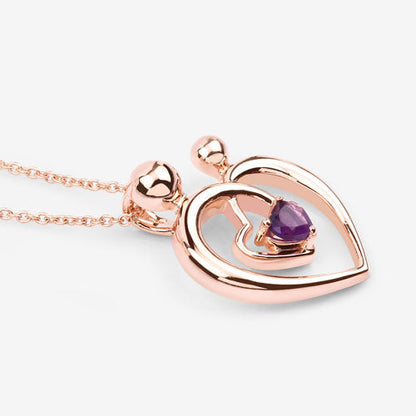 0.25 Carat Genuine Amethyst .925 Sterling Silver Pendant Bids.com