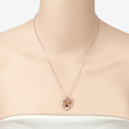 0.25 Carat Genuine Amethyst .925 Sterling Silver Pendant Bids.com