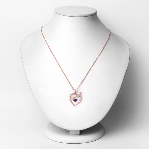 0.25 Carat Genuine Amethyst .925 Sterling Silver Pendant Bids.com