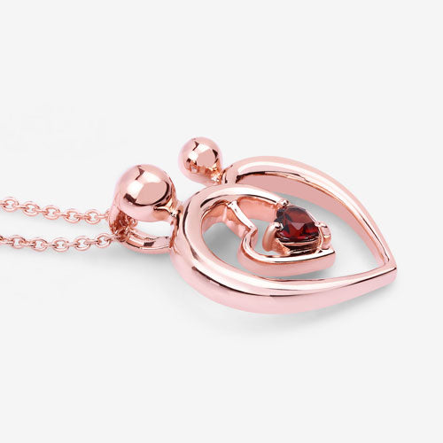 0.32 Carat Genuine Garnet .925 Sterling Silver Pendant Bids.com