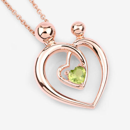 0.25 Carat Genuine Peridot .925 Sterling Silver Pendant Bids.com