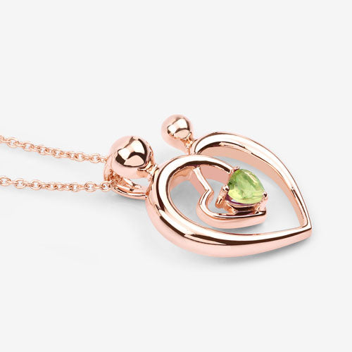0.25 Carat Genuine Peridot .925 Sterling Silver Pendant Bids.com