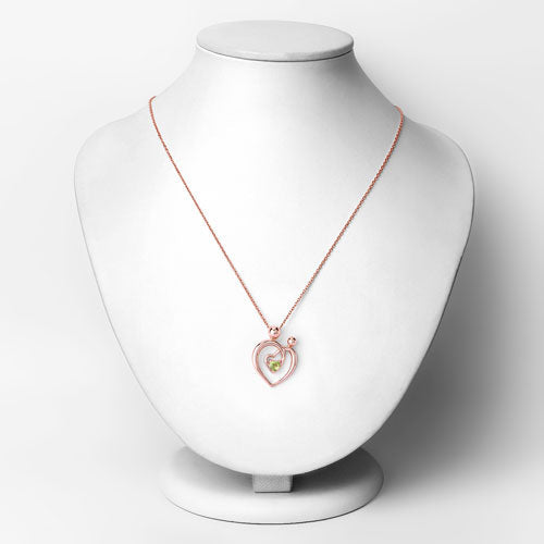 0.25 Carat Genuine Peridot .925 Sterling Silver Pendant Bids.com