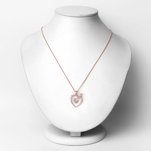 0.28 Carat Genuine Swiss Blue Topaz .925 Sterling Silver Pendant Bids.com