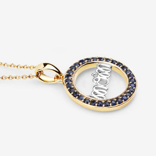 0.64 Carat Genuine Blue Sapphire .925 Sterling Silver Pendant Bids.com