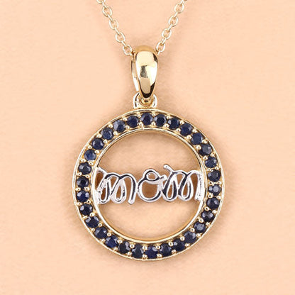 0.64 Carat Genuine Blue Sapphire .925 Sterling Silver Pendant Bids.com