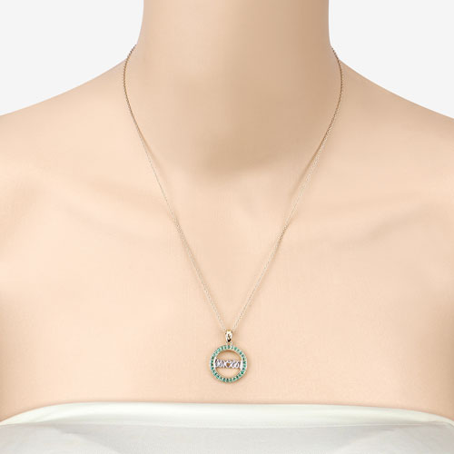 0.54 Carat Genuine Emerald .925 Sterling Silver Pendant Bids.com
