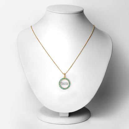0.54 Carat Genuine Emerald .925 Sterling Silver Pendant Bids.com