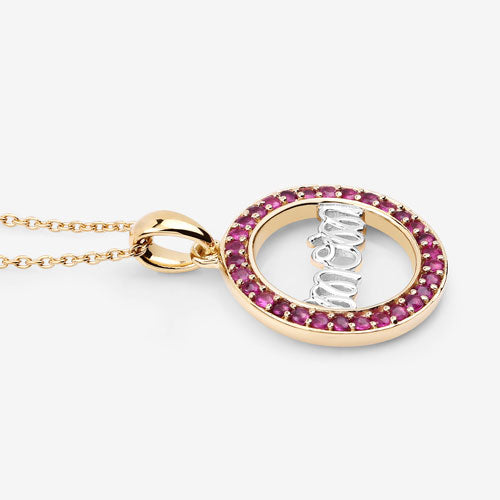 0.64 Carat Genuine Ruby .925 Sterling Silver Pendant Bids.com