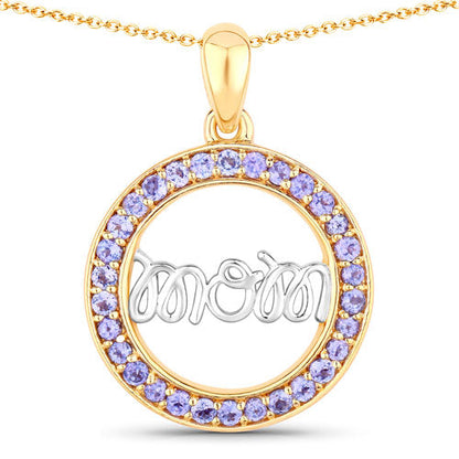 0.64 Carat Genuine Tanzanite .925 Sterling Silver Pendant Bids.com
