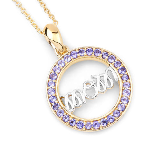 0.64 Carat Genuine Tanzanite .925 Sterling Silver Pendant Bids.com